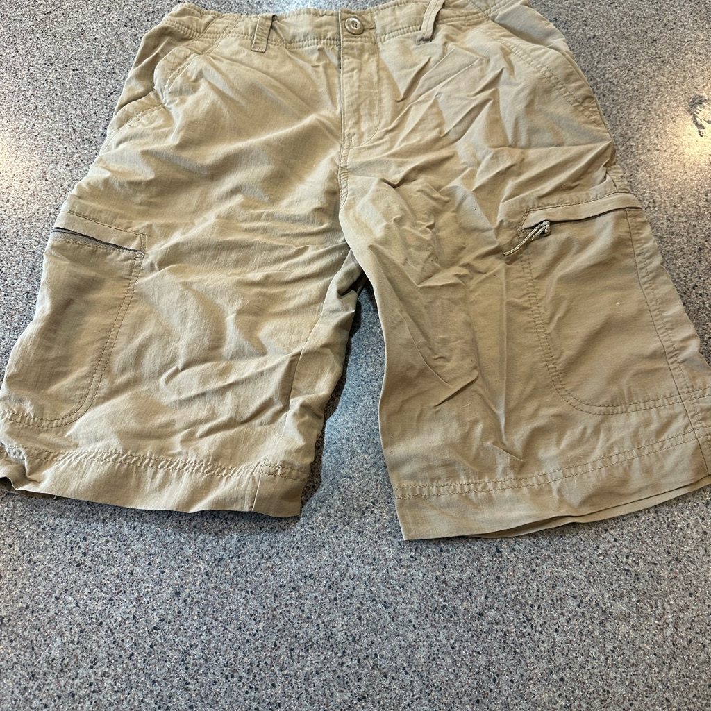 Old Navy Tan Cargo Shorts Casual Cotton Blend